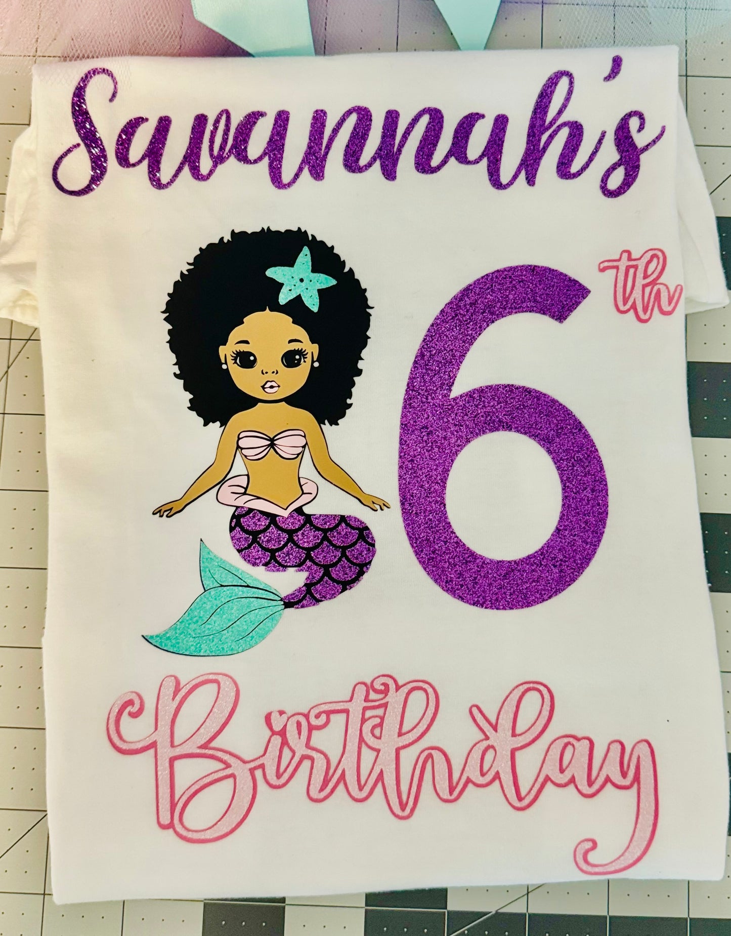 Mermaid Birthday outfit, Personalized toddler birthday shirt, mermaid party tutu set; girl mermaid tutu set; mermaid princess; under the sea