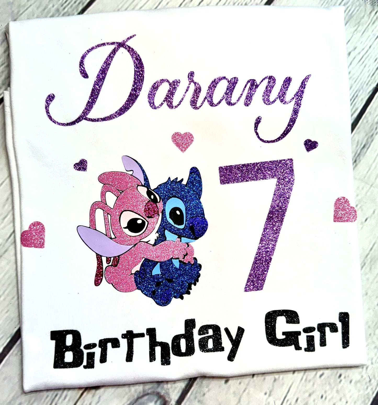 AngelNStitch Birthday outfit, Personalized toddler purple birthday shirt, Hawaiian monster tutu set; Stitch purple party set; Purple blue set