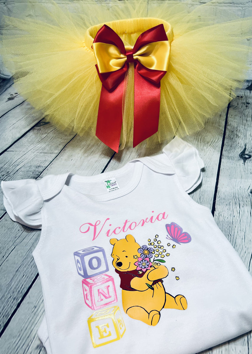 Winnie The Pooh Birthday Shirt-Winnie The Pooh First Birthday Jean cheapest Set-Tigger Birthday Clothes-Personalized Winnie The Pooh Birthday