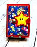 Mini Composition notebook with cover\super game power star mini composition book\personalized mini book cover\super kids game mini notebook