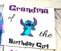Purple Stitch Family Birthday Shirt, Custom Stitch Birthday Shirt, purple Birthday Girl shirt, Birthday Party Shirt, Family Birthday Trip