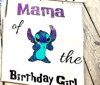 Purple Stitch Family Birthday Shirt, Custom Stitch Birthday Shirt, purple Birthday Girl shirt, Birthday Party Shirt, Family Birthday Trip